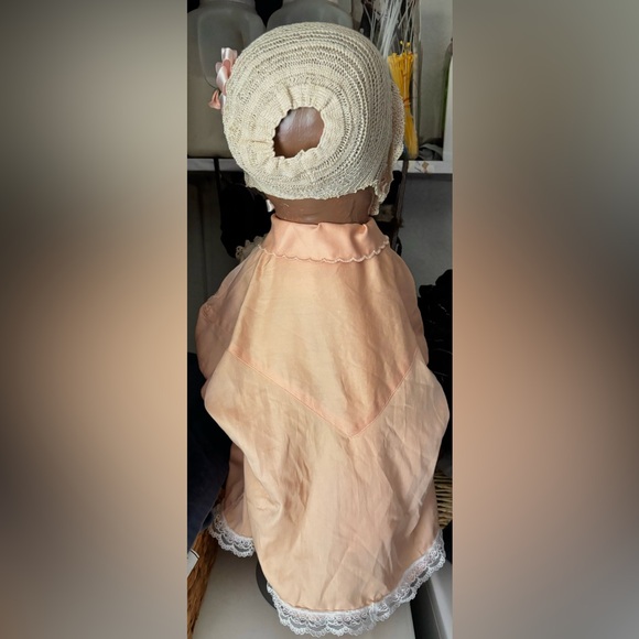 Very Large VTG Handmade And Painted Cloth Dolls,Little Girl & Her Baby Doll,1997 - Picture 4 of 6